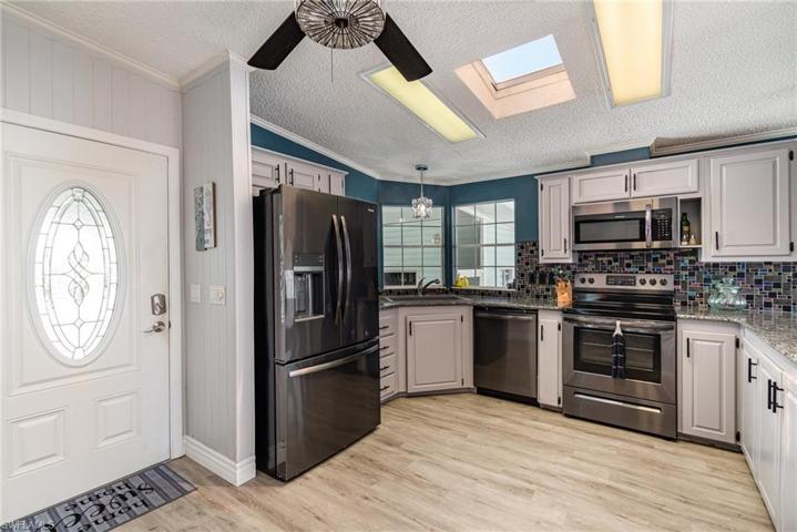 Enter into the spacious kitchen area