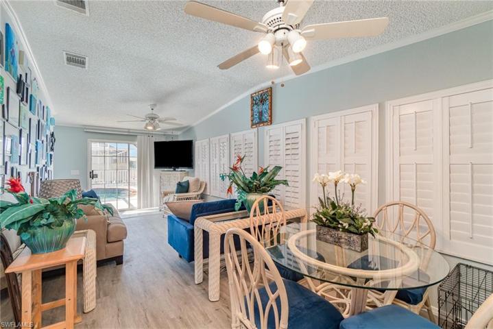 Florida Lanai with great views and Bahama Shutters