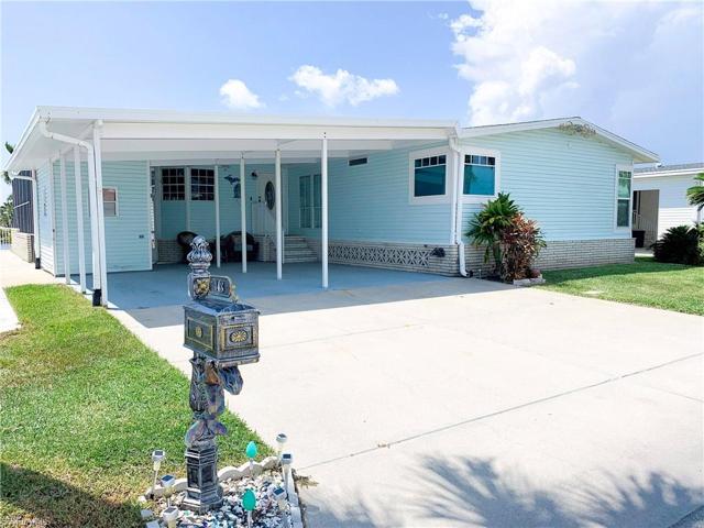 Exterior Front with decorative Mermaid Mailbox