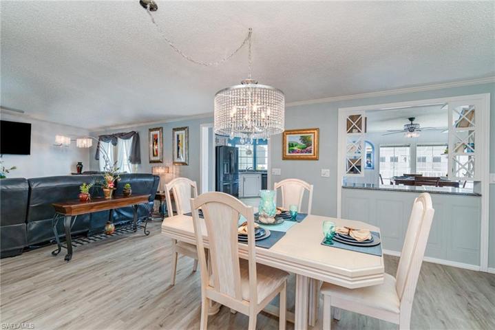 Open concept dining and family room