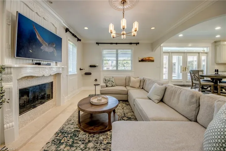 Cozy Fireplace w/ Gorgeous Surround