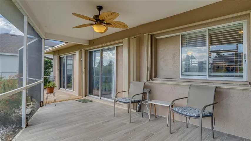 Screened lanai