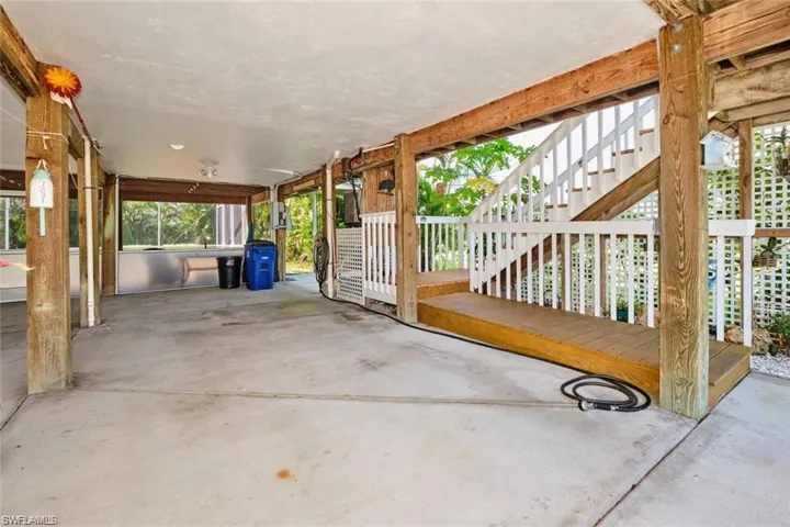 View of carport
