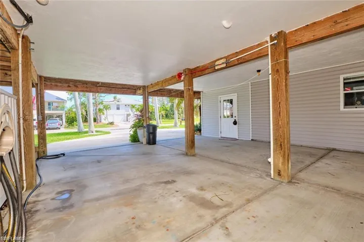 View of carport
