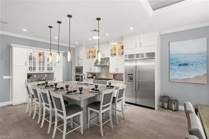 Kitchen Island with Breakfast Bar big enough for all your friends!