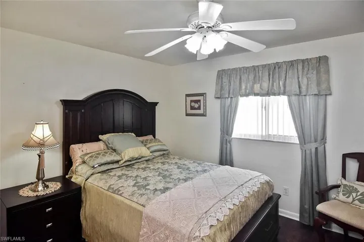 Guest bedroom #1 with a western-facing window