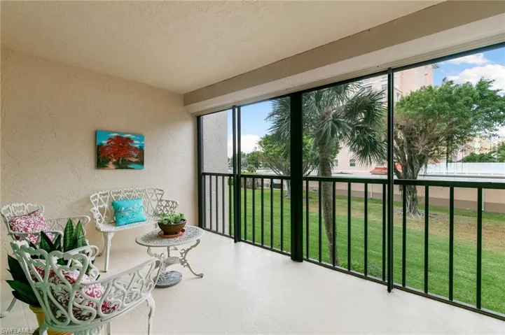Lanai has electric shutters