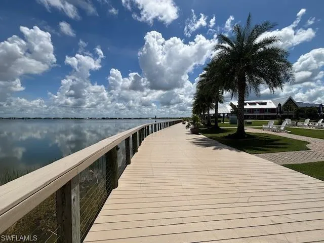 Dock featuring a water view