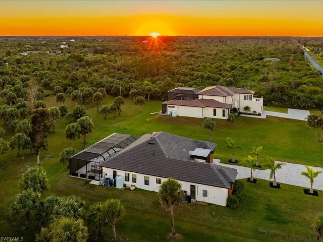View from above of property