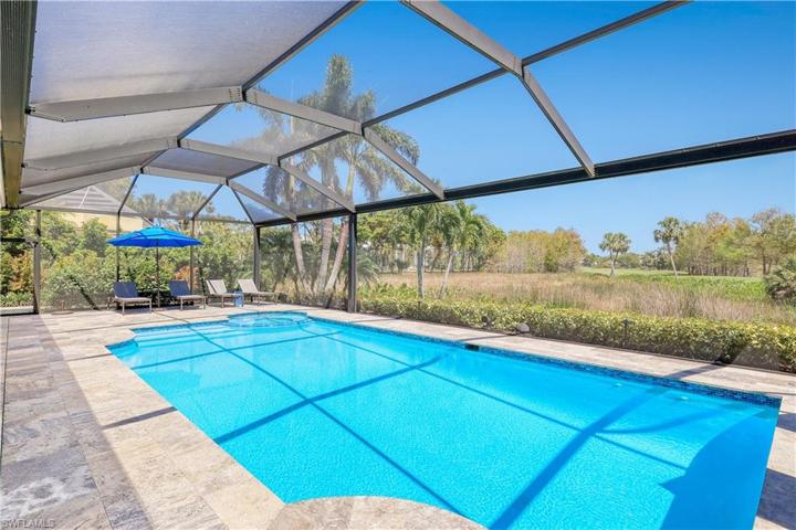 Lanai with views of preserve & Golf course