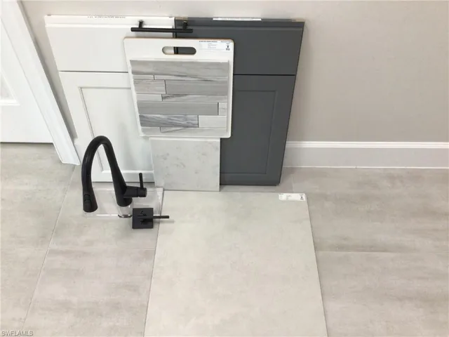 Interior details featuring tile floors