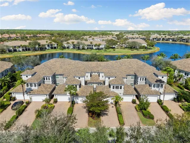 Drone / aerial view of a large body of water