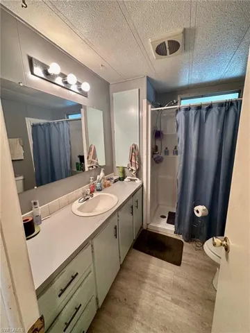 Shower in the guest bath