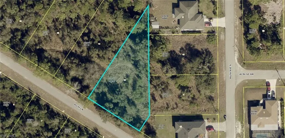 Aerial Map. Illustrating the boundaries and surrounding parcels of the property