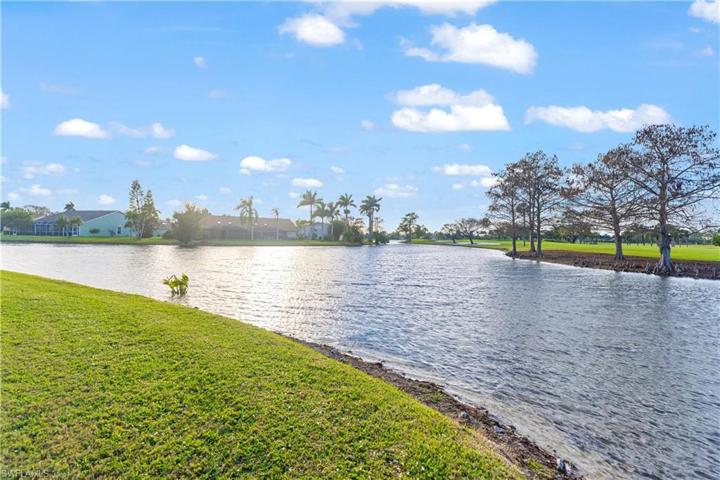 View of pond in back