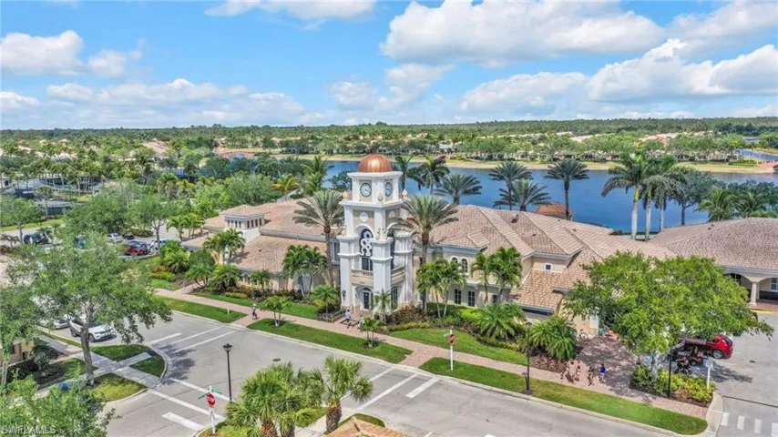 Aerial view of teh Towncenter