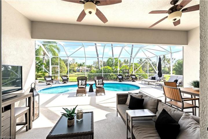 The Covered Lanai Area Is A Great Area To Relax After A Swim! New Roll Down Shutters Were Installed For Storm Protection!