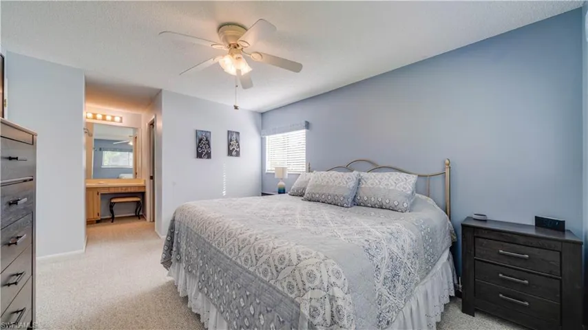 The primary suite is large, bright, clean. A walk in closet? Of course.