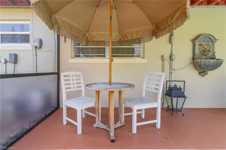 View of patio