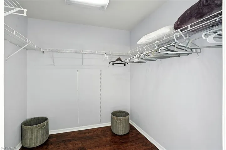 Spacious walk-in closet