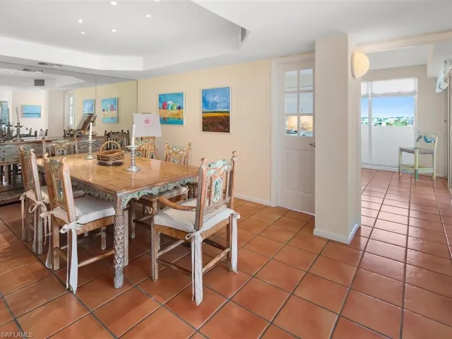 Separate dining area off kitchen for multiple uses