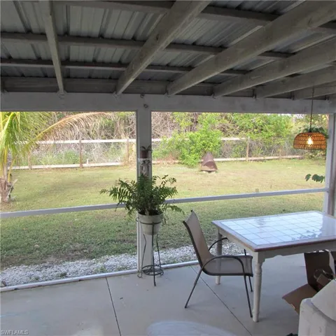 View of patio