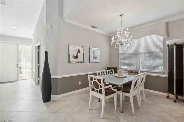 ENTRY FOYER AND DINING