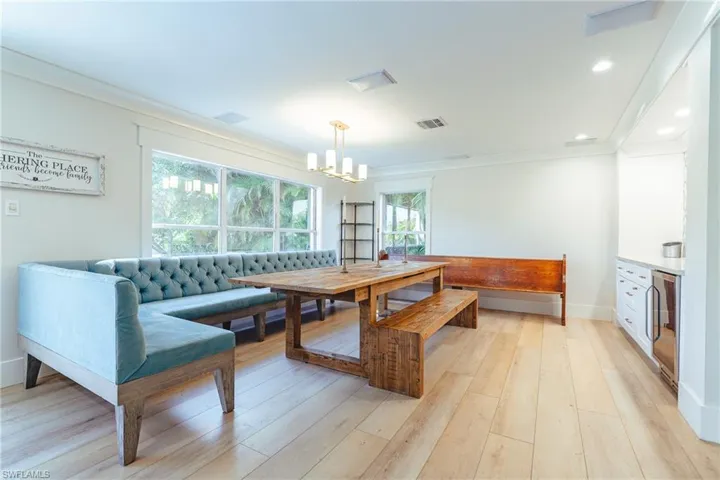 Large dining space