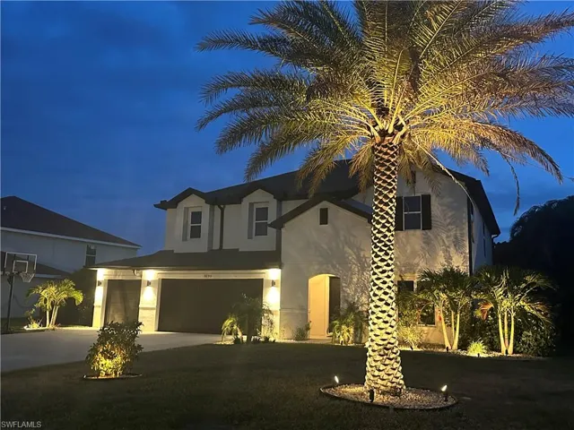 Dusk picture of home