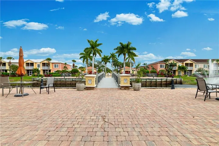 Bridge to first pool