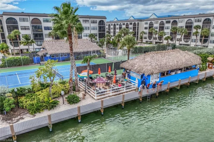 Dock with a water view