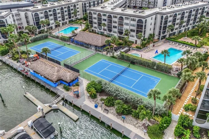 Bird's eye view of a pool