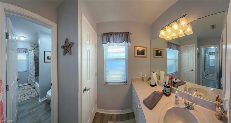Bathroom 2 has access to the lanai