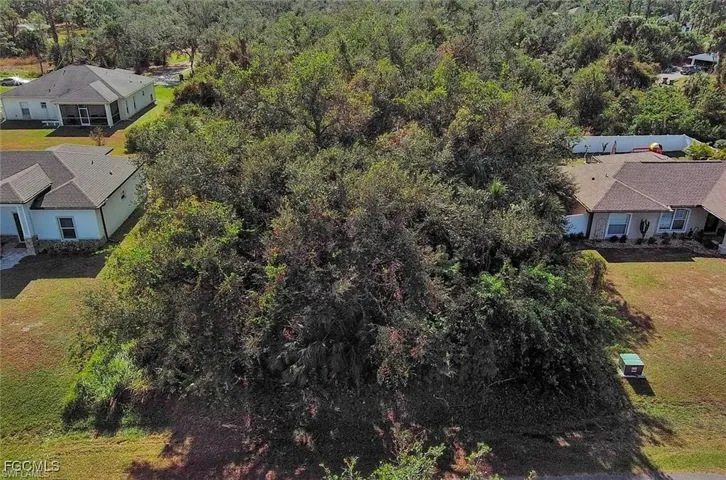 View from above of property