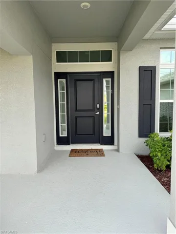 View of exterior entry