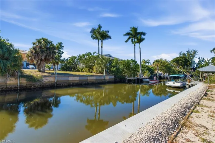 Dock with a water view