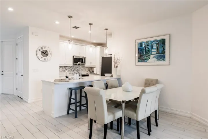 View of dining space