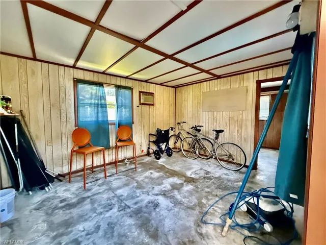Den/workshop off of pool with separate entrance
