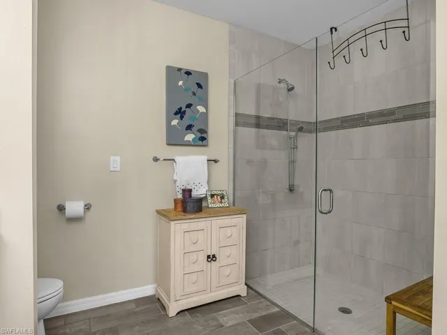 LARGE walk-in shower!