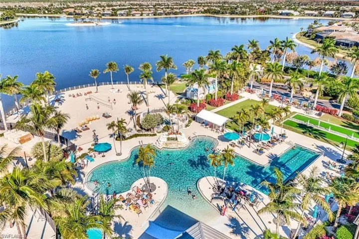 Aerial Views of Community Resort Style Pool