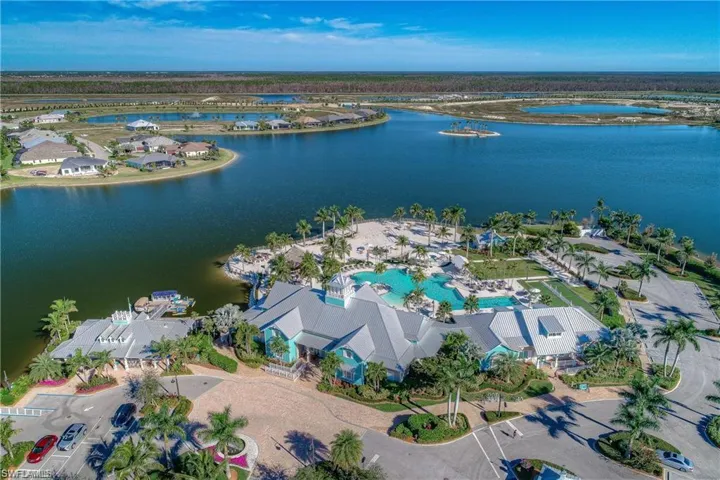 Aerial Views of Island Club and Big Lake