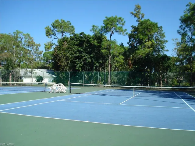 Tennis courts for exclusive use of Fox Glen residents and guests located at beginning of the street.