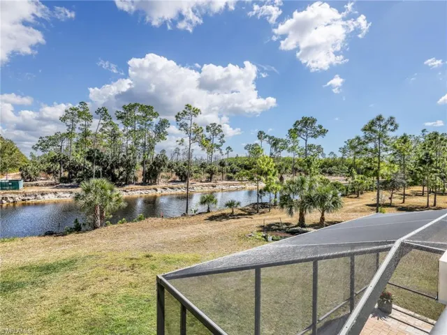 Water/preserve views from upstairs balcony