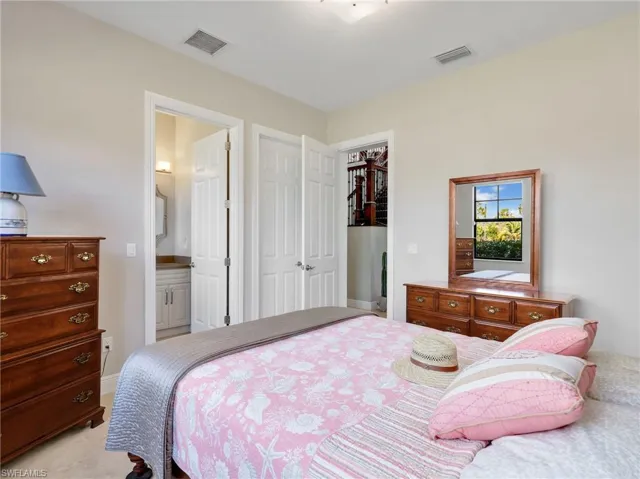 Downstairs bedroom with connected bathroom