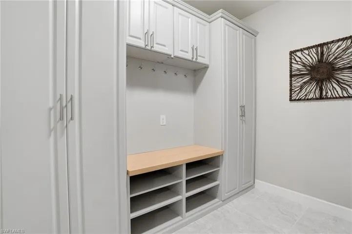 Mudroom with baseboards