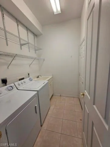 Laundry room with access out to the garage