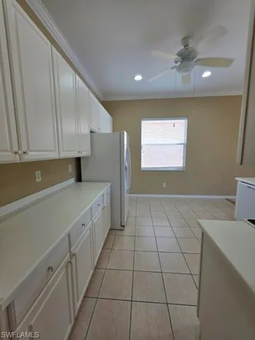 View from entry hallway into kitchen