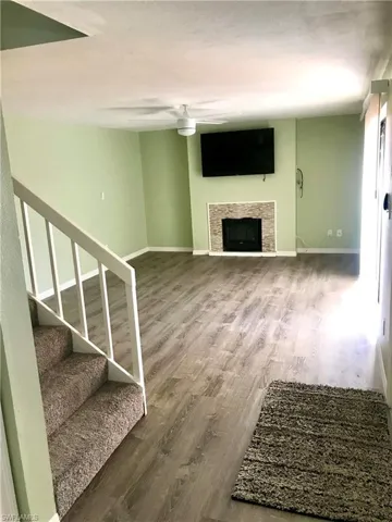 Living Room showing entry and slider