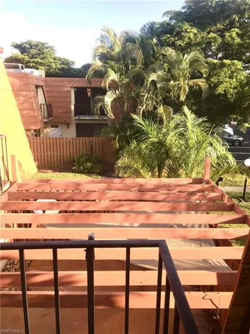 Balcony view from guest bedroom