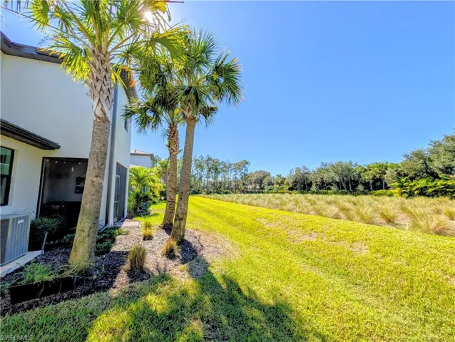 Spacious backyard with View of preserve